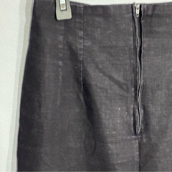 VTG Adolfo International | Women’s Black Linen Pencil Skirt Knee-Length Workwear - Picture 9 of 15